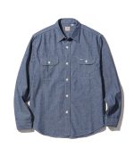 Sugar Cane & Co. Lot SC27850 / Blue Chambray LS Work Shirt