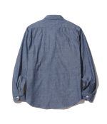 Sugar Cane & Co. Lot SC27850 / Blue Chambray LS Work Shirt - Image 2