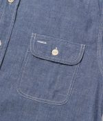Sugar Cane & Co. Lot SC27850 / Blue Chambray LS Work Shirt - Image 4