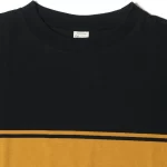 Warehouse & Co. Lot 4093 Panel Border T-Shirt - Black - Image 3