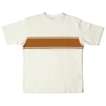 Warehouse & Co. Lot 4093 Panel Border T-Shirt - Off White