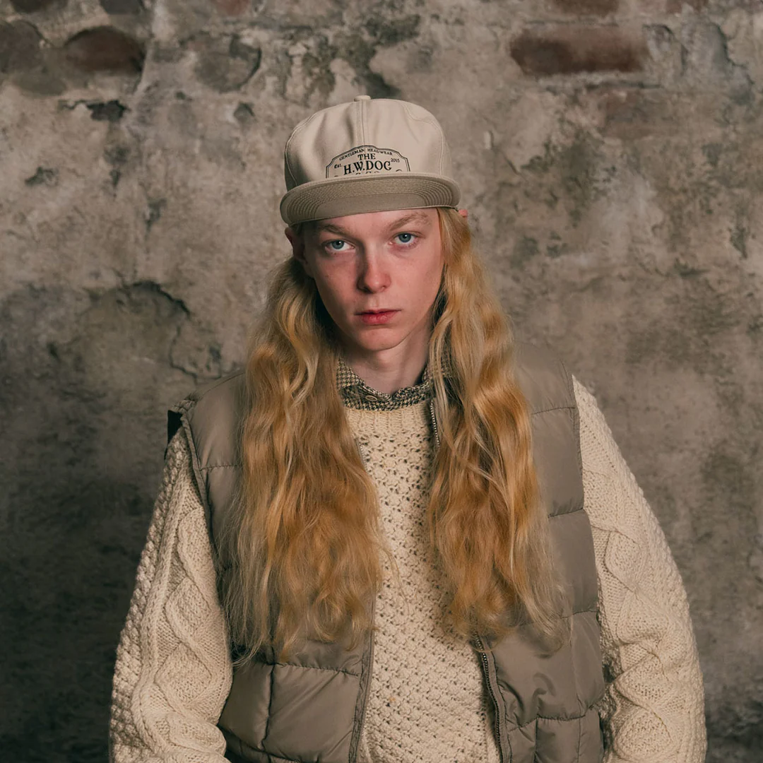 H.W. Dog Trucker Cap - Beige - THE DENIM STORE