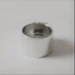 North Works (BR8399) Turquoise Silver Stamp Ring - Image 3