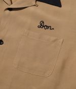 ="Style Eyes Lot SE39262 / Rayon Bowling Shirt “Ann's Cordial Inn""- Brown" - Image 4