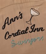 ="Style Eyes Lot SE39262 / Rayon Bowling Shirt “Ann's Cordial Inn""- Brown" - Image 3