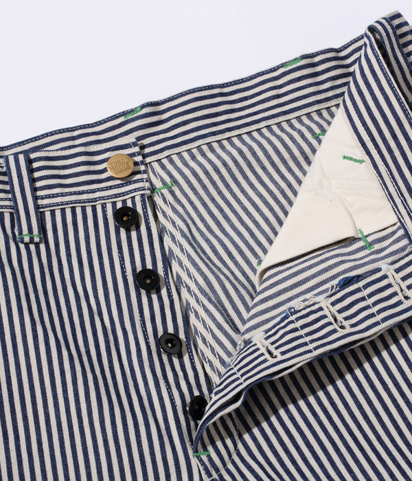 Sugar Cane & Co. Lot SC51842 / 11oz Hickory Stripe Work Shorts