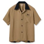 ="Style Eyes Lot SE39262 / Rayon Bowling Shirt “Ann's Cordial Inn""- Brown"