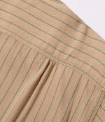 Sugar Cane & Co. Lot SC28652 / Coke Stripe LS Work Shirt - Beige - Image 8