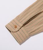 Sugar Cane & Co. Lot SC28652 / Coke Stripe LS Work Shirt - Beige - Image 7