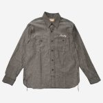 Sugar Cane & Co. Lot SC29375 Chambray Shirt w/ Chain Emb'd