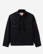 Momotaro Jeans (MMGJ1102) #002 Classic 15.7oz Denim Jacket - Black - Image 5