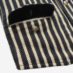 Graph Zero Sashiko Denim Vest - Stripe - Image 7