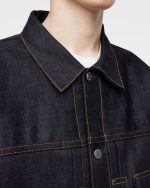 Momotaro Jeans (MMGJ0001) #001 Standard Denim Jacket 14.7oz - Indigo - Image 4