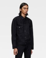 Momotaro Jeans (MMGJ1102) #002 Classic 15.7oz Denim Jacket - Black - Image 2