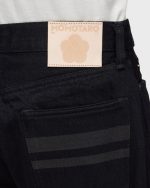 Momotaro Jeans (MMJZ1201) #200 Classic Tapered 15.7oz - Black - Image 6