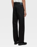 Momotaro Jeans (MMJZ1100) #100 Standard Straight 14.7oz Zipper - Black - Image 3