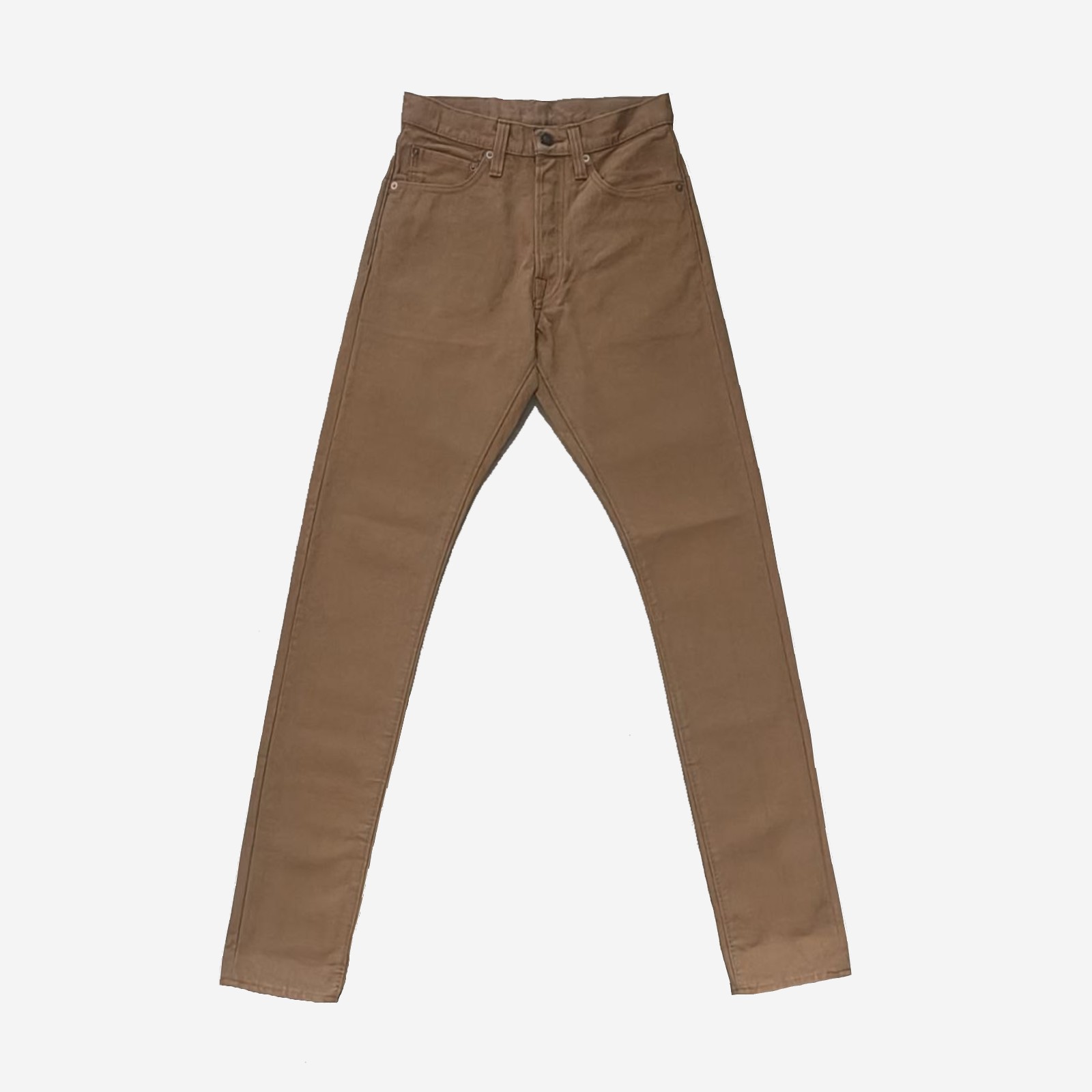 pbj duck khaki 1 Pure Blue Japan (1175-KH) Heavy Duck Cloth Relaxed Tapered - Khaki - Image 1