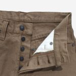 Pure Blue Japan (1175-KH) Heavy Duck Cloth Relaxed Tapered - Khaki - Image 7