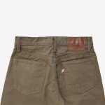 Pure Blue Japan (1176-OLV) Heavy Duck Cloth Regular Straight - Olive - Image 3