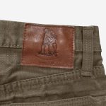 Pure Blue Japan (1176-OLV) Heavy Duck Cloth Regular Straight - Olive - Image 4