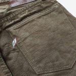 Pure Blue Japan (1176-OLV) Heavy Duck Cloth Regular Straight - Olive - Image 5