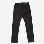 Pure Blue Japan (1170-2-BK) Sashiko Relaxed Tapered Pants - Black - Image 2