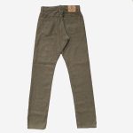 Pure Blue Japan (1170-2-OLV) Sashiko Relaxed Tapered Pants - Olive - Image 2
