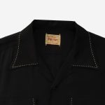 Style Eyes Lot SE29454 / "Saddle Stitch" LS Bowling Shirt - Black - Image 5