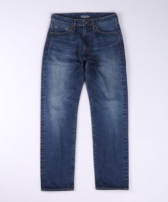 jbag0401-d01oki-01_1 Japan Blue Jeans J401(D01) 14.8oz Classic Straight Selvedge Jeans-Aging Wash - Image 1