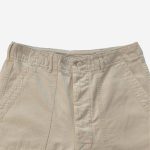 OrSlow Summer Herringbone Fatique Shorts - Ecru - Image 3