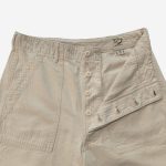 OrSlow Summer Herringbone Fatique Shorts - Ecru - Image 4