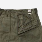 OrSlow US Army Fatique Shorts - Olive - Image 4