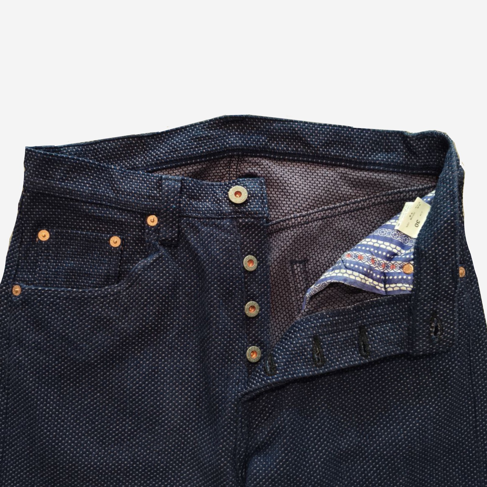 Graph Zero Heritage Jeans - Plain Sashiko - THE DENIM STORE