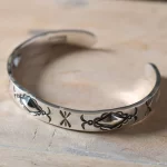 Barns Outfitters (BR-8004W) Repose Stamp Work Bangle - Image 4