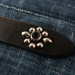 Barns Outfitters (LE-4343) Tochigi Leather Studs Belt - Asst. Colours - Image 2