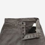 Pure Blue Japan (1178-GRY) Grey x Black Sashiko Regular Straight - Image 6