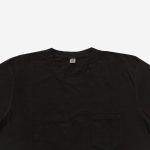 Pure Blue Japan (SS-5396-IDBK) Ribbed Cuff Pocket Tee - Black Indigo - Image 4