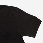 Pure Blue Japan (SS-5396-IDBK) Ribbed Cuff Pocket Tee - Black Indigo - Image 6
