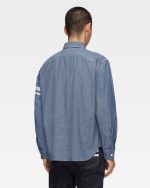 Momotaro Jeans (MMLS3000) Triple Stitch LS Chambray Shirt SP - Image 3