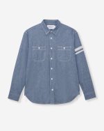 Momotaro Jeans (MMLS3000) Triple Stitch LS Chambray Shirt SP - Image 4
