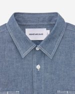 Momotaro Jeans (MMLS3000) Triple Stitch LS Chambray Shirt SP - Image 6