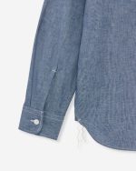 Momotaro Jeans (MMLS3000) Triple Stitch LS Chambray Shirt SP - Image 8