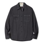 Sugar Cane & Co. Lot SC29585 / Fiction Romance 5oz Black Wabash Stripe Work Shirt