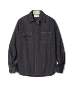 Sugar Cane & Co. Lot SC29585 / Fiction Romance 5oz Black Wabash Stripe Work Shirt