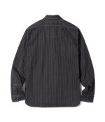 Sugar Cane & Co. Lot SC29585 / Fiction Romance 5oz Black Wabash Stripe Work Shirt - Image 2