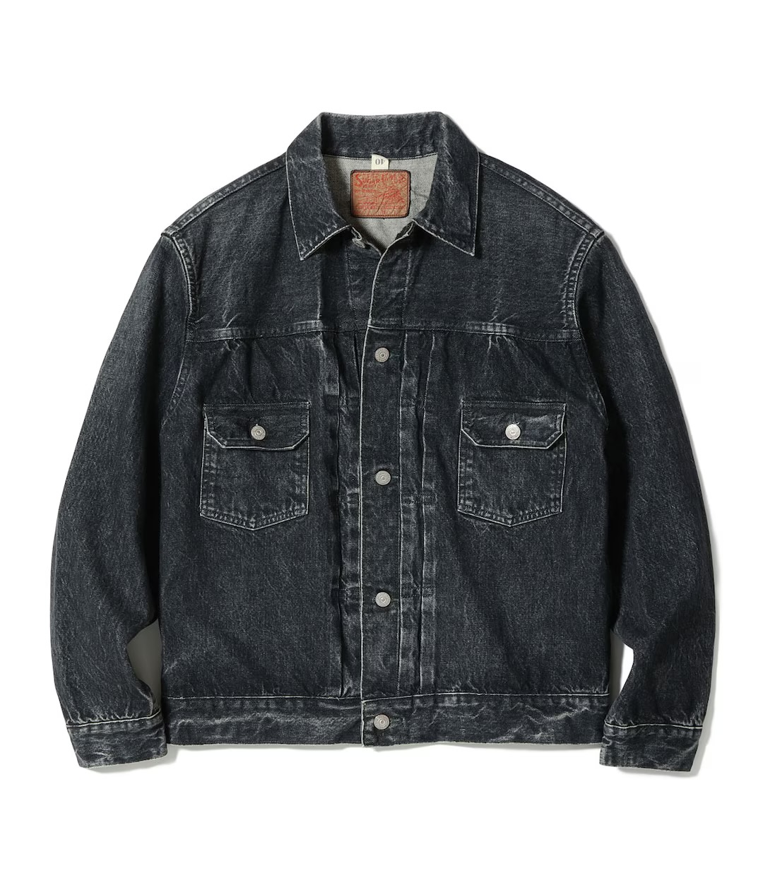 IMG_6180 Sugar Cane & Co. Lot SC15650H / 14.25oz. Black Denim Jacket 1953 Aged Model-38 - Image 1