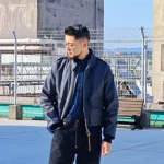 Graph Zero A-2 Flight Jacket - Coated Denim - Image 6