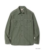 Sugar Cane & Co. Lot SC25511 / Jean Cord LS Work Shirt - Olive
