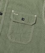 Sugar Cane & Co. Lot SC25511 / Jean Cord LS Work Shirt - Olive - Image 5