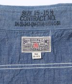 Buzz Rickson's Lot BR35856 / Blue Chambray SS Work Shirt - Image 3
